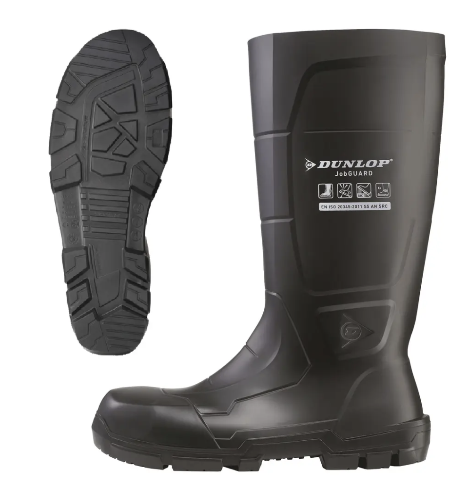 DUNLOP ACIFORT JOBGUARD — Protective Rubber Boots with Steel Toe