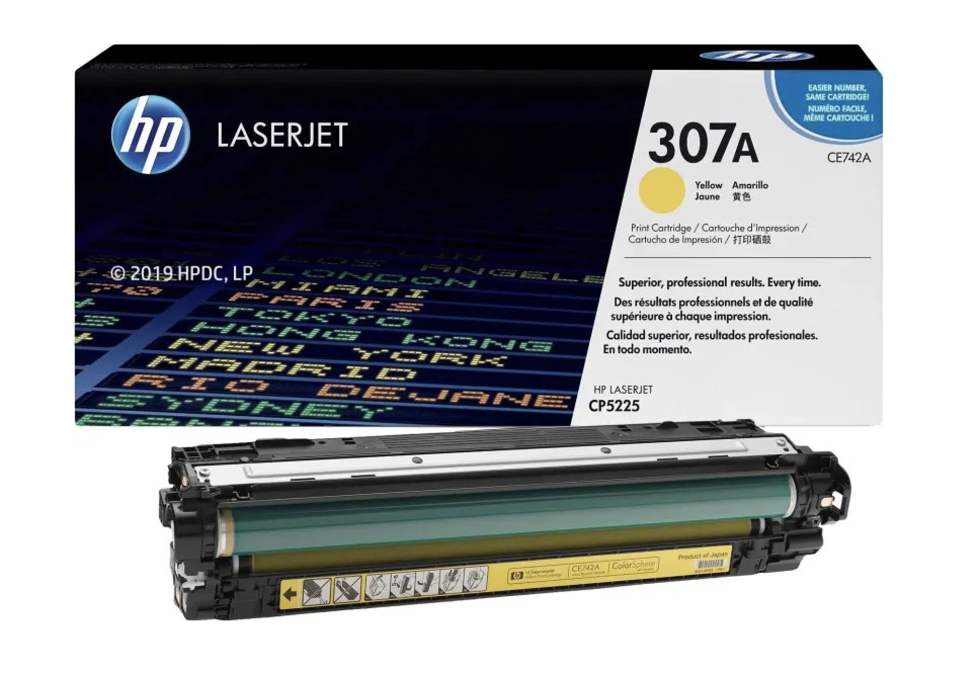 Patron FREE Label Compatible HP LJ CP5225 Yellow Toner Cartridge (№307A)